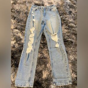 Indigo Rein Juniors’ mid rise stretch jean color : light wash